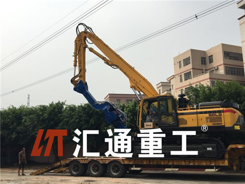 挖掘機打樁臂、打樁臂、打樁錘、挖掘機打樁臂廠家