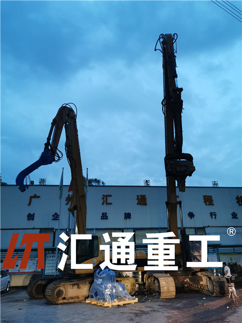 挖掘機打樁臂、打樁臂、打樁錘、挖掘機打樁臂廠家